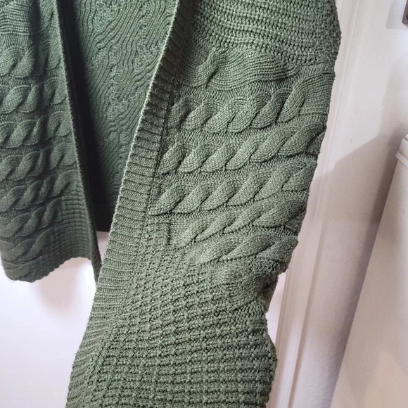 Blugirl Blumarie Green Knit Cardigan | Fall Knit Cardigan | Large Cardigan - Picture 3 of 11